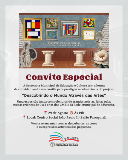 Projeto “Descobrindo o Mundo Através das Artes”