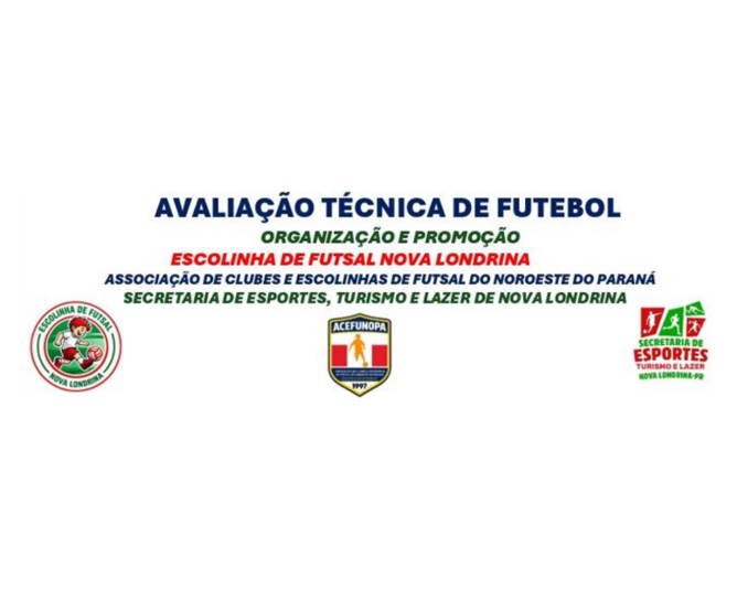Nova Londrina recebe Avaliação Técnica de Futebol neste sábado no Estádio Municipal