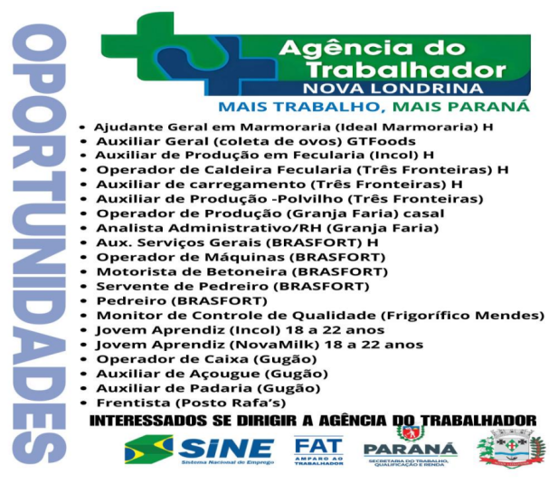 EMPREGOS - FEVEREIRO