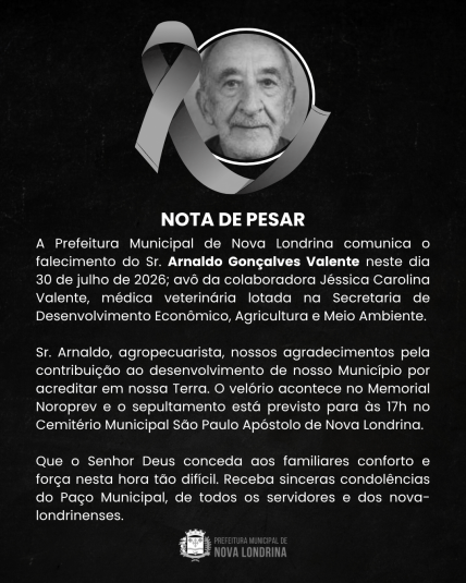 Nota de Pesar 🖤