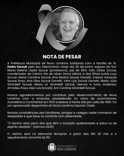 Nota de Pesar 🖤