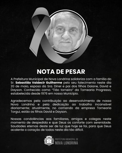 Nota de Pesar 🖤