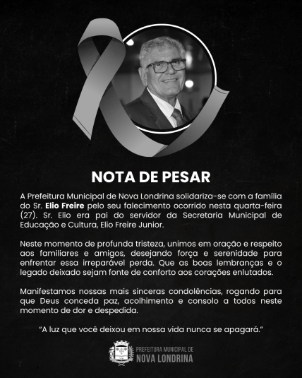 Nota de Pesar 🖤