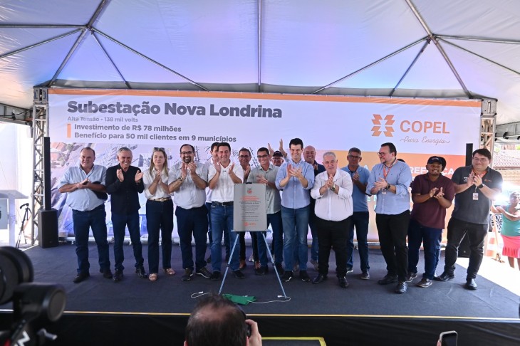 Nova Londrina inaugura nova Subestação da Copel com investimento de R$ 78 milhões